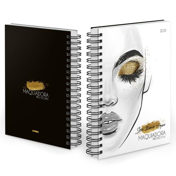 Agenda Comercial Personalizada Maquiadora Brilho