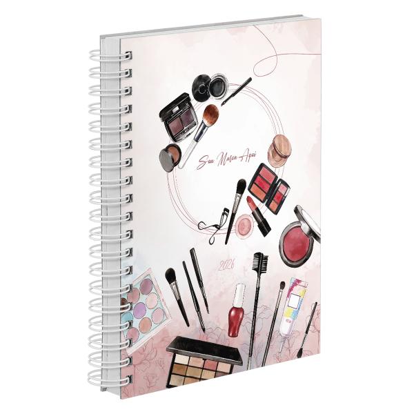 Agenda Comercial Personalizada Maquiadora Makeup Colors
