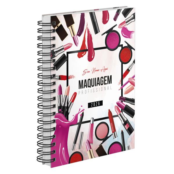 Agenda Comercial Personalizada Maquiadora Batom