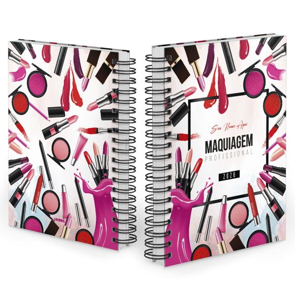 Agenda Comercial Personalizada Maquiadora Batom