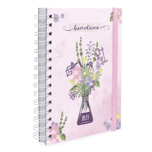 Agenda Plus Profissões Floral Biomedicina Rosa