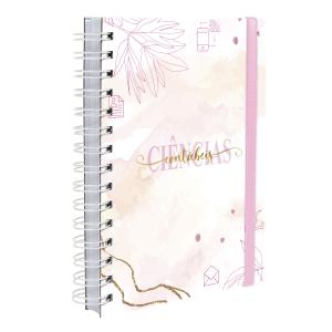 Agenda Plus Profissões Floral Ciências Contábeis Rosa
