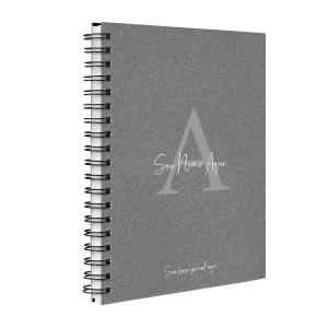 Agenda Planner Semanal Personalizada Areia Chumbo Prata