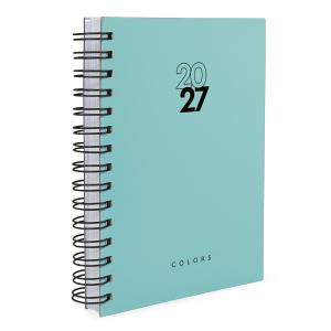 Agenda Solid Colors Verde Oceano 2027