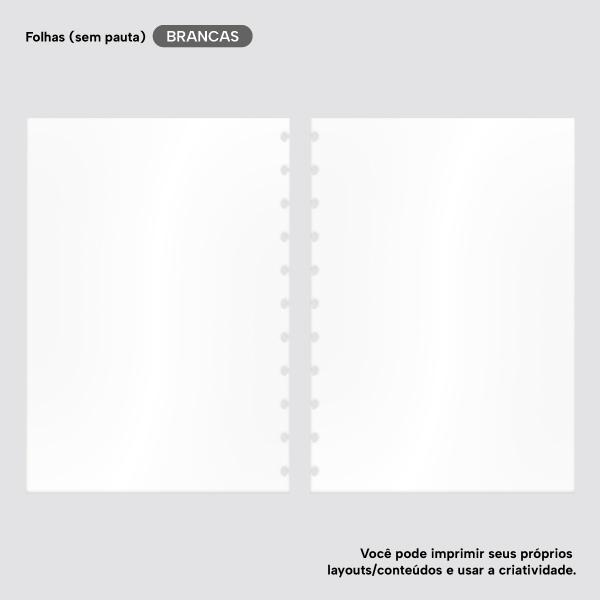 Refil Iscool Disc Sem Pauta 20x27,5 cm 90g 100 Folhas