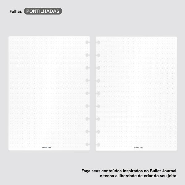 Refil Iscool Disc Pontilhado 17x23 cm 90g 50 folhas