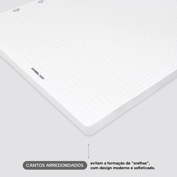Refil Iscool Disc Pontilhado 17x23 cm 90g 50 folhas