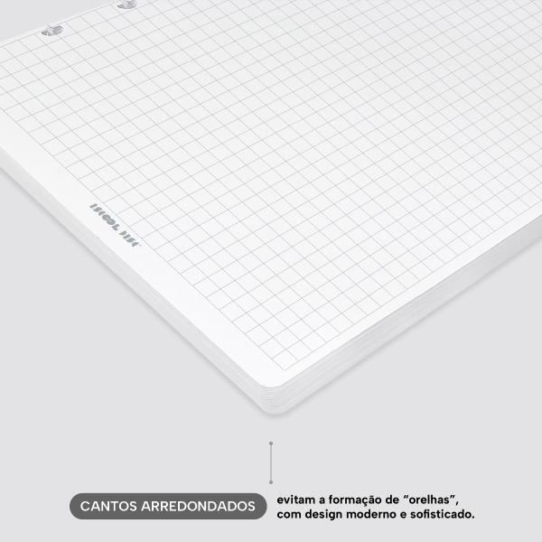 Refil Iscool Disc Quadriculado 14x20 cm 90g 100 Folhas
