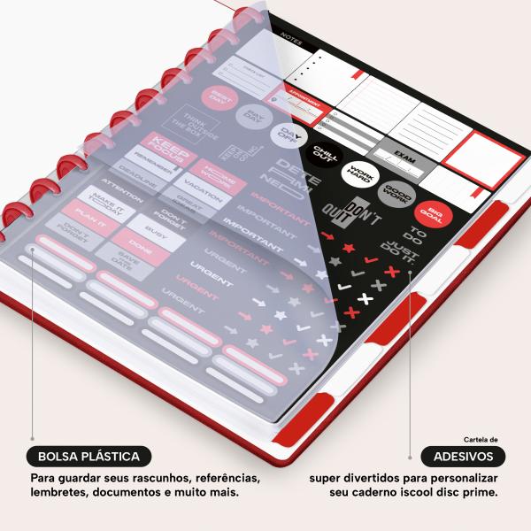 Iscool Disc Prime Solid Touch Couro Vermelho G