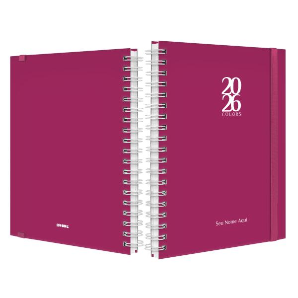 Agenda Planner Semanal Plus Personalizada Solid Colors Pink