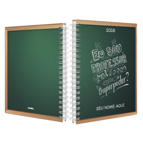 Agenda Planner Semanal Personalizada Professores Superpoder