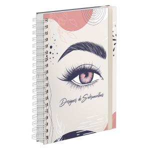 Agenda Comercial Plus Design de Sobrancelhas Azul