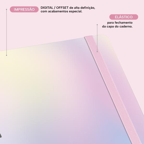 Caderno Premium Colors Pautado Color Candy 15x21cm 80 fls