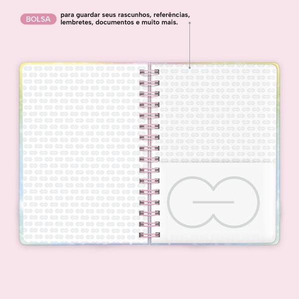 Caderno Premium Colors Pautado Color Brilho 15x21cm 80 fls