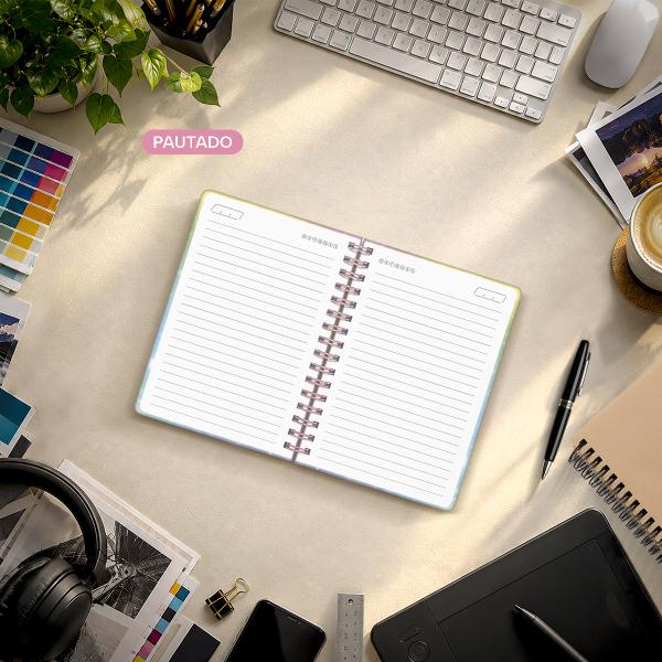 Caderno Premium Colors Pautado Color Brilho 15x21cm 80 fls