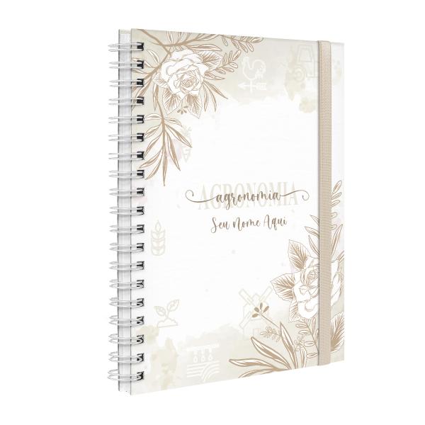 Agenda Planner Semanal Plus Personalizada Profissões Floral Agronomia Nude