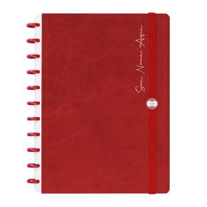 Iscool Disc Prime Personalizado Solid Touch Couro Vermelho