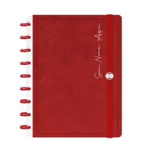 Iscool Disc Prime Personalizado Solid Touch Couro Vermelho