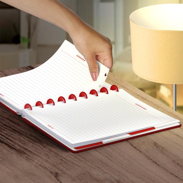 Iscool Disc Prime Personalizado Solid Touch 80 Fl. Couro Vermelho M
