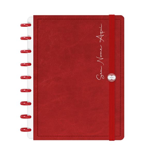 Iscool Disc Prime Personalizado Solid Touch 80 Fl. Couro Vermelho M