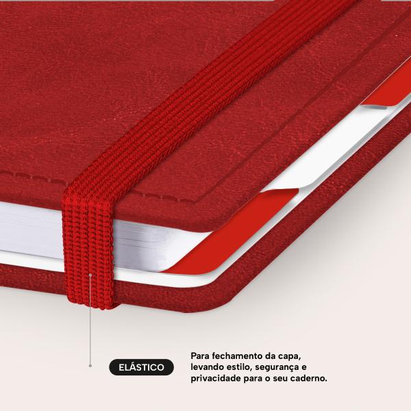 Iscool Disc Prime Personalizado Solid Touch 80 Fl. Couro Vermelho M
