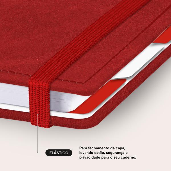 Iscool Disc Prime Personalizado Solid Touch 80 Fl. Couro Vermelho P