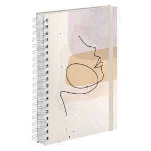 Agenda Comercial Plus Face Linear Bege