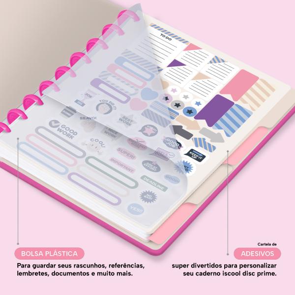 Iscool Disc Prime Personalizado 80 Fl Solid Colors Rosa Primavera M