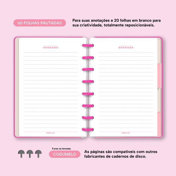 Iscool Disc Prime Personalizado 80 Fl Solid Colors Rosa Primavera P