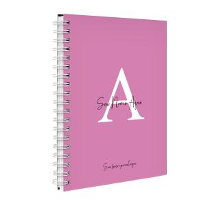 Agenda Planner Semanal Personalizada Moderna Letra Cores Rosa Primavera