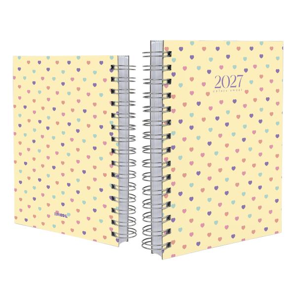 Agenda Colors Sweet Corações Amarelo 2027