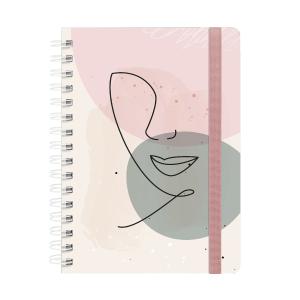 Caderno Premium Face Linear Pautado Rosa