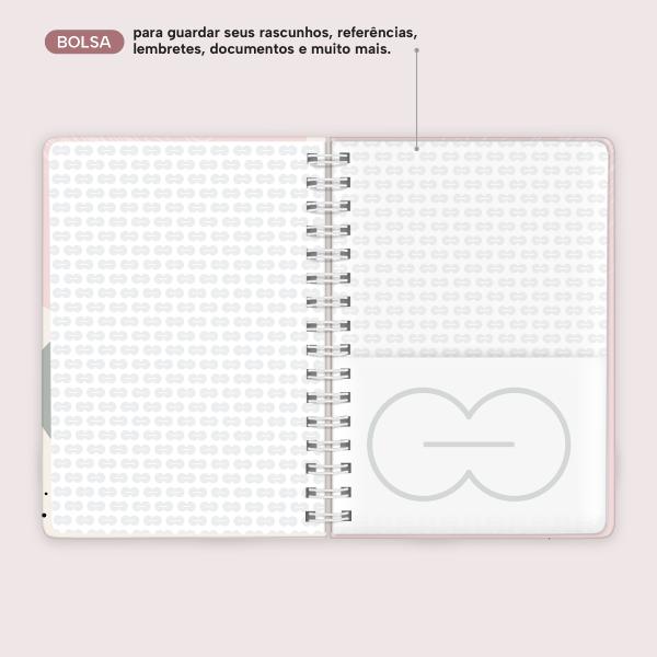 Caderno Premium Face Linear Pautado Rosa 15x21cm 80 fls