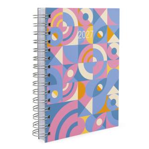 Agenda Bauhaus Azul e Rosa