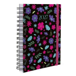Agenda Plus Florescer Preto