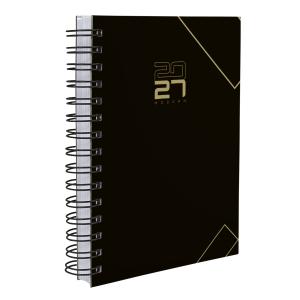 Agenda Modern Executive Preto com Dourado