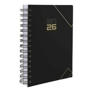 Agenda Modern Executive Preto com Dourado