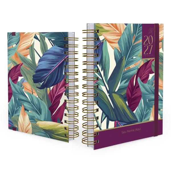 Agenda Plus Personalizada Botanics Tropical Leaves 2027
