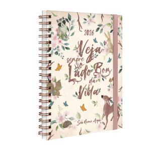 Agenda Planner Semanal Plus Personalizada Bosque Animais Florais