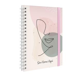 Agenda Planner Semanal Plus Personalizada Face Linear Rosa