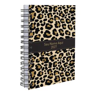 Agenda Personalizada Animal Print Onça Pintada Leopardo