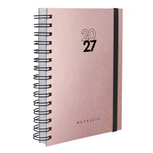 Agenda Plus Solid Metallic Glitter Rose Gold