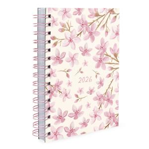 Agenda Floral Sakura Rosa Claro