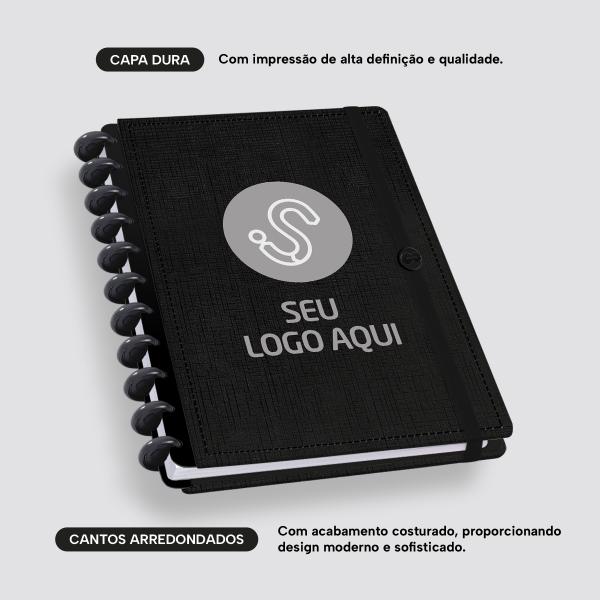 Iscool Disc Prime Personalizado G Seu Logo Aqui Linho Preto