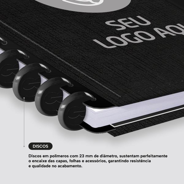 Iscool Disc Prime Personalizado G Seu Logo Aqui Linho Preto