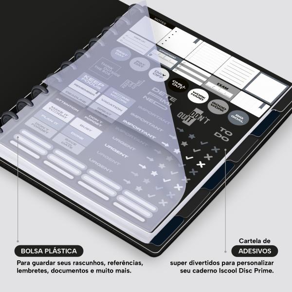 Iscool Disc Prime Personalizado G Seu Logo Aqui Linho Preto