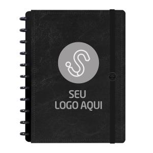 Iscool Disc Prime Personalizado Seu Logo Aqui Couro Preto
