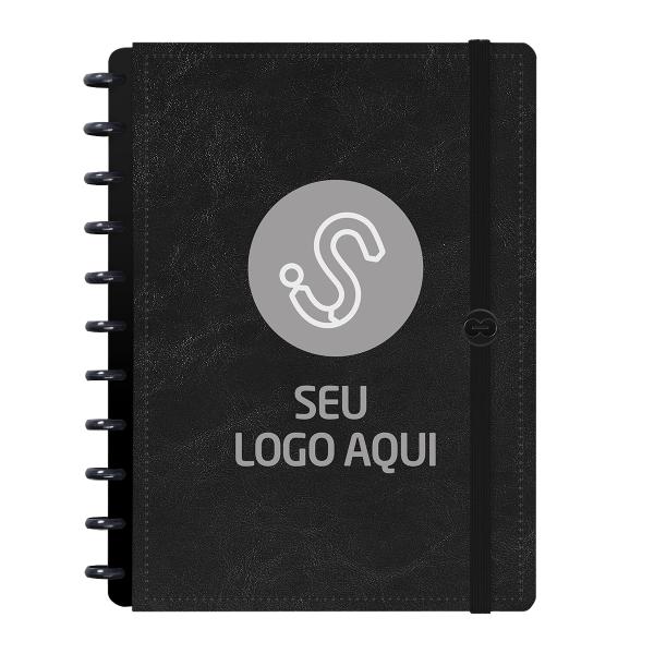 Iscool Disc Prime Personalizado G Seu Logo Aqui Couro Preto