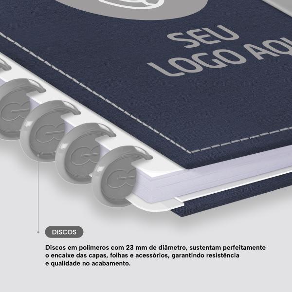 Iscool Disc Prime Personalizado G Seu Logo Aço Escovado Azul