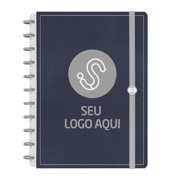 Iscool Disc Prime Personalizado G Seu Logo Aço Escovado Azul